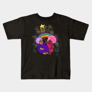 Rainbow Cloud Hair Love Kids T-Shirt